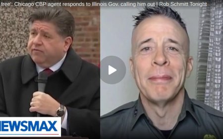 'Rent free': Chicago CBP agent responds to Illinois Gov. calling him out | Rob Schmitt Tonight